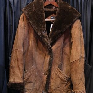 Pelle Mens Brown Shearling Jacket